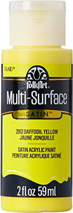 Picture of FolkArt 2912 Daffodil 2 oz Multi Surface Acrylic Paint, 2 Fl Oz (Pack of 1), Multicolor