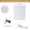 Picture of Elastic String for Bracelets, Selizo Elastic Cord Stretchy Bracelet String for Bracelets, Necklace, Beading and Sewing (1.2 MM, 109 Yards, White)