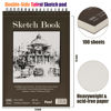 Picture of 9" x 12" Sketch Book, Top Spiral Bound Sketch Pad, 2 Packs 100-Sheets Each (68lb/100gsm), Acid Free Art Sketchbook Artistic Drawing Painting Writing Paper for Kids Adults Beginners Artists
