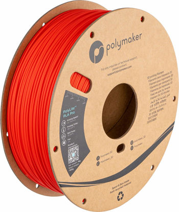 Picture of Polymaker PLA PRO Filament 1.75mm Red, Powerful PLA Filament 1.75mm 3D Printer Filament 1kg - PolyLite 1.75 PLA Filament PRO Tough & High Rigidity 3D Printing PLA Filament Red