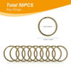 Picture of 100PCS Swivel Snap Hooks with Key Rings, Premium Metal Swivel Lobster Claw Clasps Assorted Sizes (Large, Medium, Small) for Keychain Clip Lanyard, Jewelry Making, Crafts, Bronze