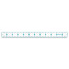 Picture of Zoid 1" X 12" Acrylic Ruler, Reversible Ruler for Measuring, Quilting Ruler, Slip-Resistant Ruler, Clear