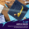 Picture of Zoid 1" X 12" Acrylic Ruler, Reversible Ruler for Measuring, Quilting Ruler, Slip-Resistant Ruler, Clear