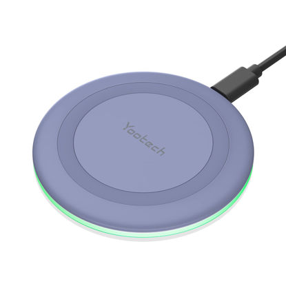 Picture of Yootech Wireless Charger,10W Max Fast Wireless Charging Pad Compatible with iPhone 14/14 Plus/14 Pro/14 Pro Max/13/13 Mini/SE 2022/12/11/X/8,Samsung Galaxy S22/S21/S20,AirPods Pro 2(No AC Adapter)