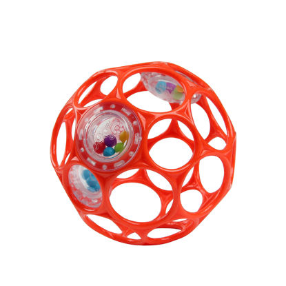 Picture of Bright Starts Oball Easy-Grasp Rattle BPA-Free Infant Toy in Red, Age Newborn and up, 4 Inches