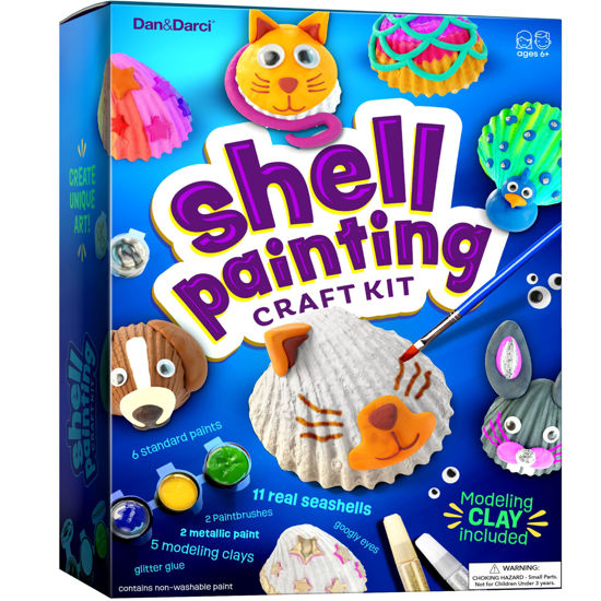 GetUSCart- Kids Sea Shell Painting Kit - Arts & Crafts Gifts for Boys and  Girls Ages 4-12 - Craft Activities Kits - Creative Art Activity Gift Toys  for Age 4, 5, 6, 7, 8, 9, 10, 11 & 12 Year Old 4-6, 4-8, 8-12