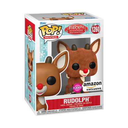 Picture of Funko Pop! Movies: Rudolph The Red-Nosed Reindeer - Rudolph (Flocked), Amazon Exclusive