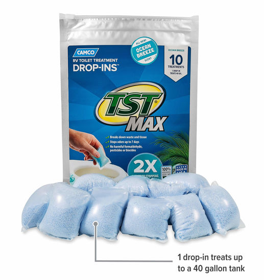 Buy Camco TST MAX RV Toilet Treatment Drop-INs | Control Unwanted Odors