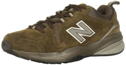 Picture of New Balance Men's 608 V5 Casual Comfort Cross Trainer, Chocolate Brown/White, 10