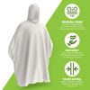 Picture of Hagon PRO Rain Ponchos for Adults - Cornstarch Poncho (5 Pack) - Rain Poncho for Women and Men for Camping and Survival Gear