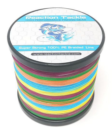Picture of Reaction Tackle Braided Fishing Line Multi-Color 30LB 1500yds