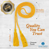 Picture of Graduation Honor Cord - DK Green/Oriental Gold - Every School Color Available - Made in USA - by Tassel Depot