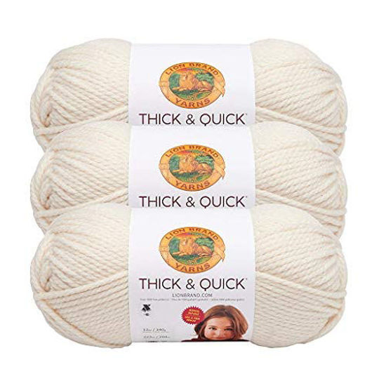 GetUSCart- Lion Brand Yarn Wool-Ease Thick & Quick Yarn, Soft and
