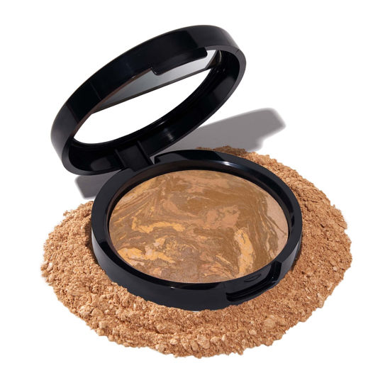 Picture of LAURA GELLER NEW YORK Award-Winning Baked Balance-n-Brighten Color Correcting Powder Foundation - Sand - Buildable Light to Medium Coverage - Demi-Matte Natural Finish