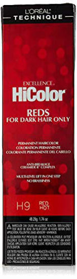 Picture of Loreal Excellence Hicolor H09 Tube Red Hot 1.74 Ounce (51ml)