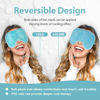 Picture of NEWGO Cold Cooling Eye Mask for Dry Eyes, Gel Eye Mask Frozen Reusable Eye Ice Pack Cold Eye Compress for Dark Circles, Migraines, Eye Surgery, Skin Care (Blue)