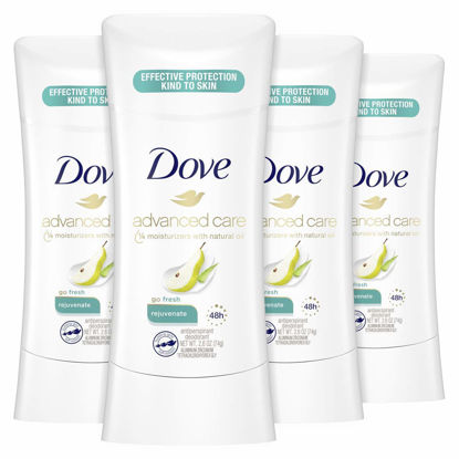 Picture of Dove Antiperspirant Deodorant Stick 48 Hour Protection And Soft And Comfortable Underarms, Rejuvenate, Deodorant for Women, 2.6 Ounce, 4 Count