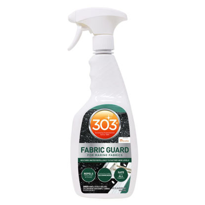 Picture of 303 Marine Fabric Guard - Restores Water and Stain Repellency To Factory New Levels, Simple and Easy To Use, Manufacturer Recommended, Safe For All Fabrics, 32oz (30604CSR) Packaging May Vary