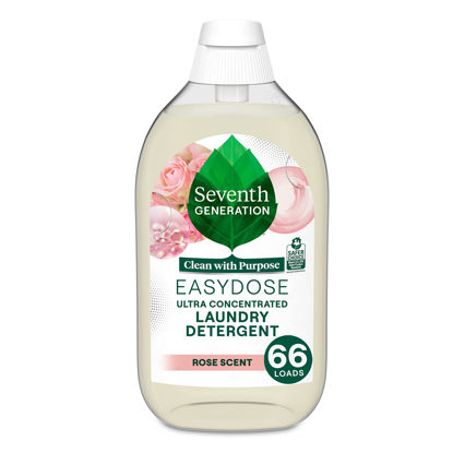 Picture of Seventh Generation EasyDose Laundry Detergent, Ultra Concentrated: 66 Loads, Rose Scent, 23.1 Fl Oz