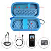 Picture of MP3 & MP4 Player Case for SOULCKER/G.G.Martinsen/Grtdhx/iPod Nano/Sandisk Music Player/Sony NW-A45 and Other Music Players with Bluetooth. Fit for Earbuds, USB Cable, Memory Card - Blue