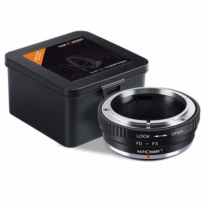 Picture of K&F Concept Lens Mount Adapter Canon FD Lens to Fujifilm FX Mount Mirrorless Camera Adapter