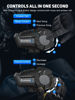 Picture of Moman Motorcycle Bluetooth Intercom,H2【2 Pack】Wireless Dirt Bike Helmet Communication System up to 1000M IP65 Waterproof DSP&CVC Noise Cancellation FM Call, Motorbike-Bluetooth-Helmet-Intercom-Headset