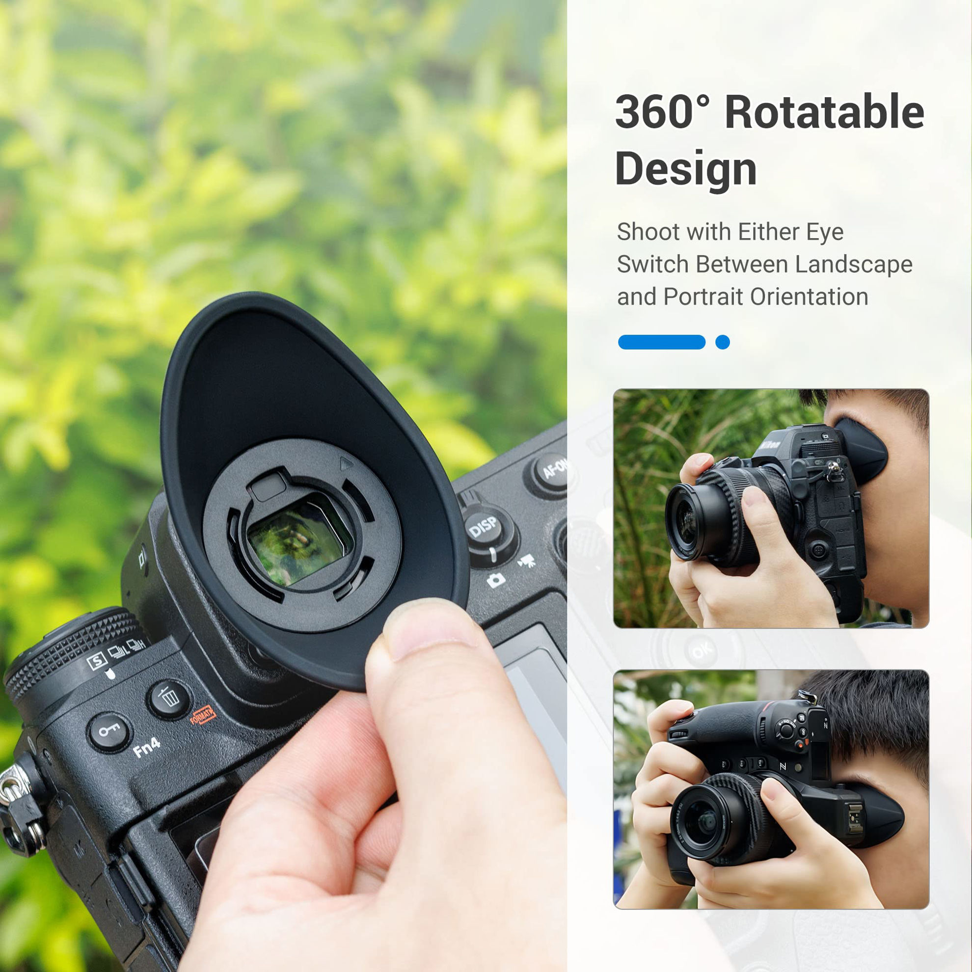 GetUSCart- [Updated Version] Z9 Z8 Eye Cup Eyepiece, Camera Viewfinder ...