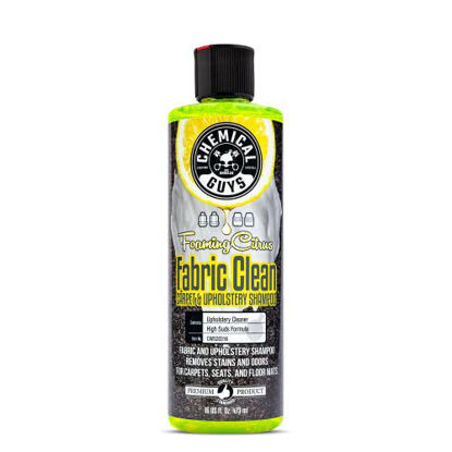 Picture of Chemical Guys CWS20316 Foaming Citrus Fabric Clean Carpet & Upholstery Cleaner (Car Carpets, Seats & Floor Mats), Safe for Cars, Home, Office, & More, 16 fl oz, Citrus Scent