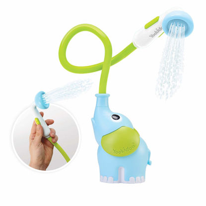 Picture of Yookidoo Baby Bath Shower Head - Elephant Water Pump and Trunk Spout Rinser - for Newborn Babies in Tub Or Sink