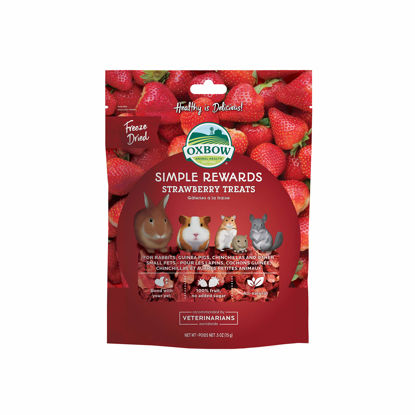 Picture of Oxbow SIMPLE REWARDS STRAWBERRY Small Animal Treat 0.5 oz