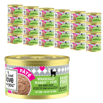 Picture of "I and love and you" Naked Essentials Canned Wet Cat Food - Grain Free, Rabbit Recipe, 3-Ounce, Pack of 24 Cans