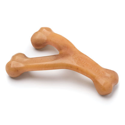 Picture of Benebone Wishbone Durable Dog Chew Toy for Aggressive Chewers, Real Chicken, Made in USA, Medium