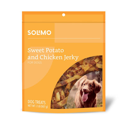 Picture of Amazon Brand - Solimo Sweet Potato & Chicken Jerky Dog Treats, 2 pounds