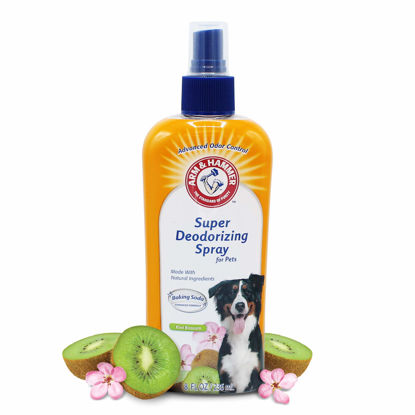 Picture of Arm & Hammer for Pets Super Deodorizing Spray for Dogs | Best Odor Eliminating Spray for All Dogs & Puppies | Fresh Kiwi Blossom Scent That Smells Great, 8 Ounces