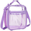 Picture of FlowFly Kids Lunch box Insulated Soft Bag Mini Cooler Back to School Thermal Meal Tote Kit for Girls, Boys, PurpleClear