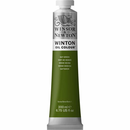 Picture of Winsor & Newton Winton Oil Color, 200ml (6.75-oz) Tube, Sap Green