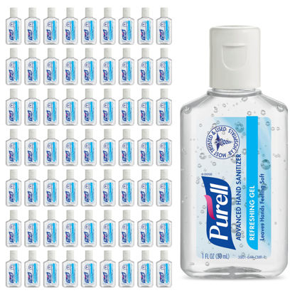 Picture of Purell Advanced Hand Sanitizer Refreshing Gel, Clean Scent, 1 fl oz Travel Size flip-Cap Bottle (Pack of 72) - 3901-72-CMR