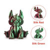 Picture of AMOLEN 3D Printer Filament Bundle, PLA Filament 1.75mm, Dual Color Filament, Silk Red Gold, Silk Red Green, Silk Red Blue, Silk Blue Green, 3D Printing Filament 200gX 4 Spools