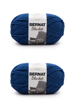 Picture of Bernat Blanket Lapis Yarn - 2 Pack of 300g/10.5oz - Polyester - 6 Super Bulky - 220 Yards - Knitting/Crochet