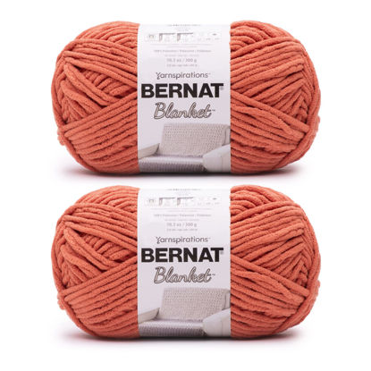 Picture of Bernat Blanket Leather Rust Yarn - 2 Pack of 300g/10.5oz - Polyester - 6 Super Bulky - 220 Yards - Knitting/Crochet