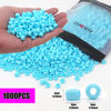 Picture of 1000Pcs Pony Beads Bracelet 9mm Blue Plastic Barrel Pony Beads for Necklace,Hair Beads for Braids for Girls,Key Chain,Jewelry Making (Blue)