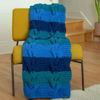Picture of Bernat Baby Blanket 300g Baby Blue- Green Yarn - 1 Pack of 300g/10.5oz - Polyester - 11 Super Bulky - Knitting/Crochet