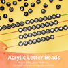 Picture of ARTDOT Letter Beads for Jewelry Bracelets Making, 1400 PCS 28 Styles Alphabet Smiley Face Heart Beads Kit