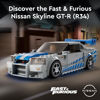 Picture of LEGO Speed Champions 2 Fast 2 Furious Nissan Skyline GT-R (R34) 76917 Race Car Toy Model Building Kit, Collectible with Racer Minifigure, 2023 Set for Kids