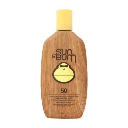 Picture of Sun Bum Original SPF 50 Sunscreen Lotion | Vegan and Hawaii 104 Reef Act Compliant (Octinoxate & Oxybenzone Free) Broad Spectrum Moisturizing UVA/UVB Sunscreen with Vitamin E | 8 oz