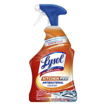 Picture of Lysol Pro Kitchen Spray Cleaner and Degreaser, Antibacterial All Purpose Cleaning Spray for Kitchens, Countertops, Ovens, and Appliances, Citrus Scent, 22oz