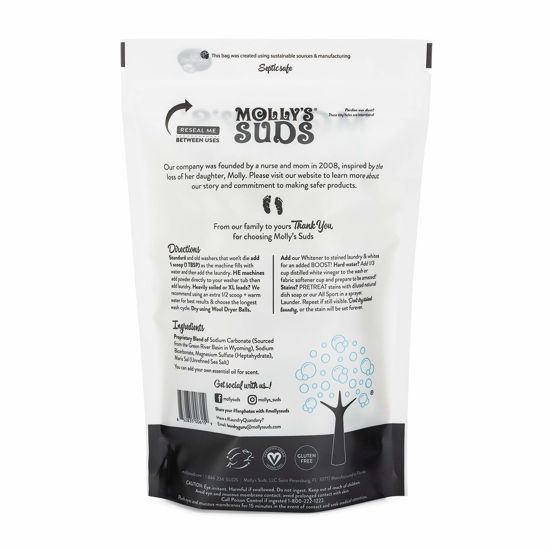 GetUSCart Molly's Suds Original Laundry Detergent Powder Natural