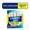 Picture of Tampax Pocket Pearl Tampons Regular Absorbency with LeakGuard Braid, Unscented, 16 Count