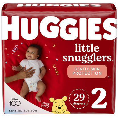 Picture of Huggies Little Snugglers Baby Diapers, Size 2 (12-18 lbs), 29 Ct