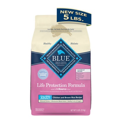 Picture of Blue Buffalo Life Protection Formula Natural Adult Small Breed Dry Dog Food, Chicken and Brown Rice 5-lb Trial Size Bag